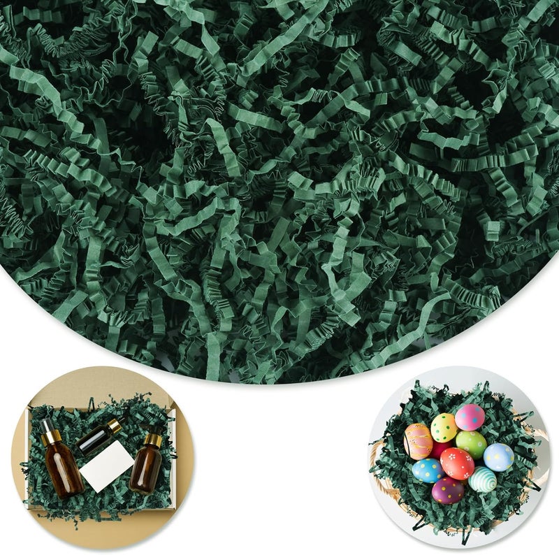 Darfukei Crinkle Paper Filler, Christmas Shredded Paper For Gift Baskets, 1/2LB (8 oz) Crinkle Cut Papers Shred, Bridesmaid Engagement Gift Boxes Bags Filler, Tissue Gifts Basket Boxes Bags Fillers, Packing Grass Confetti - Image 1